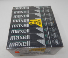 Maxell GX-Silver T-120 8Pack High Quality 6 Hour VHS Tapes