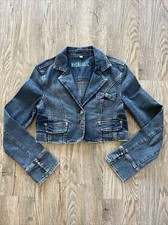 vintage Y2K crop denim jacket
