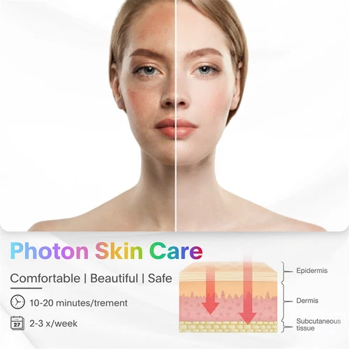 7 Farben LED Lichttherapie Hautverjüngung PDT Anti-Aging Gesicht Schönheit Maschine - Bild 3 von 19