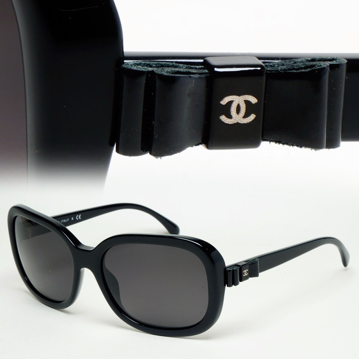 Chanel Sunglasses Leather Sides Chanel Sunglasses Leather