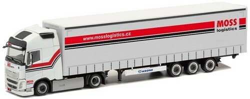 Maquette Volvo FH XL 13 Herpa 1/87 avec remorque Megaliner haute finition