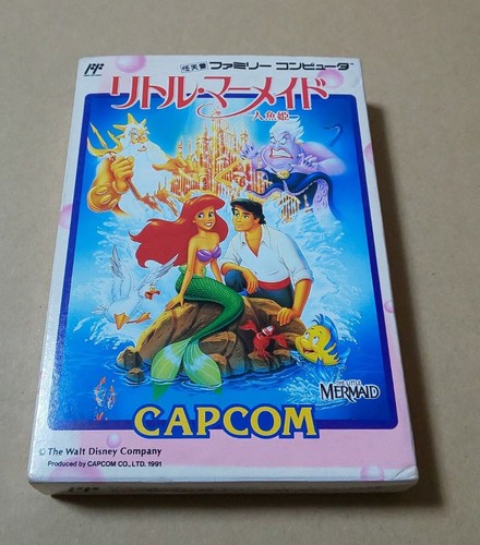Capcom Nintendo Famicom FC The Little Mermaid - Japan Retro Game - Picture 1 of 7