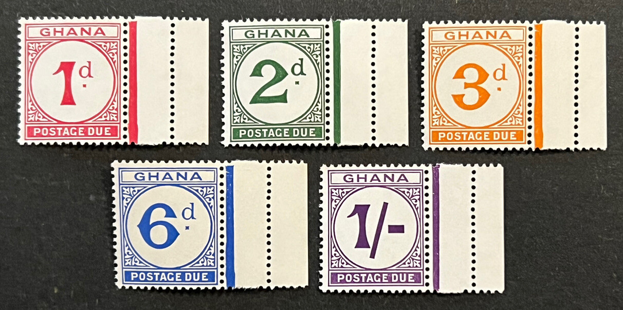 Travelstamps: Ghana Stamps Scott #J6-J10 Postage Due Mint MNH OG | eBay