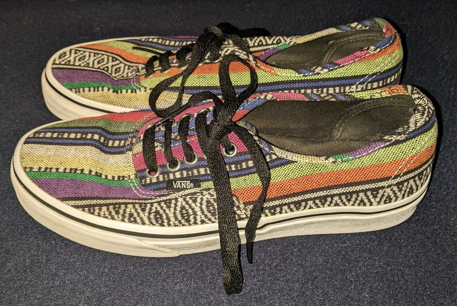 Vans Serape Mexican Blanket Multicolor Men's 7 or Wom… Gem