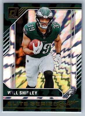 2024 Donruss Will Shipley #28 Elite Series Rookies Philadelphia Eagles