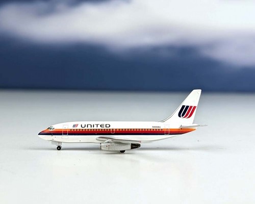 Aeroclassics United Airlines Boeing 737-200 Saul Bass N9068U Diecast 1:400 Modell