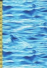 Tropical -Jewels of the Sea - Rippling Waves - DDC11488- BLUE - By the Half Yard