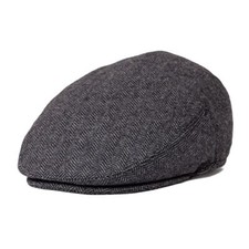 Men Driving Flat Cap Herringbone Wool Blend Hat Newsboy Caps Gatsby Ivy Hats 1Pc