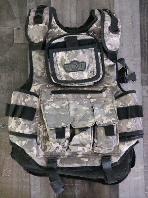 GXG Lightweight Tactical Vest, Desert Camoflage- paint gun vest