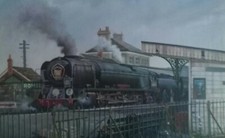 Bulleid WC at Romsey, 1964, artist signed print