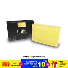 2 X FLUFFY LUFFA Body Scrub Whitening Soap REMOVE DIRT Dead Skin Cells 80g