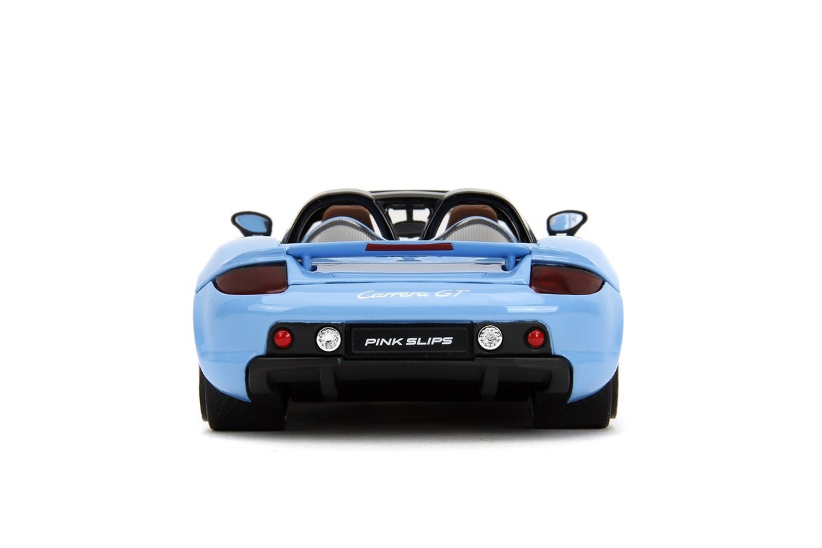 Jada 1:24 Pink Slips Porsche Carrera GT Light Blue Diecast
