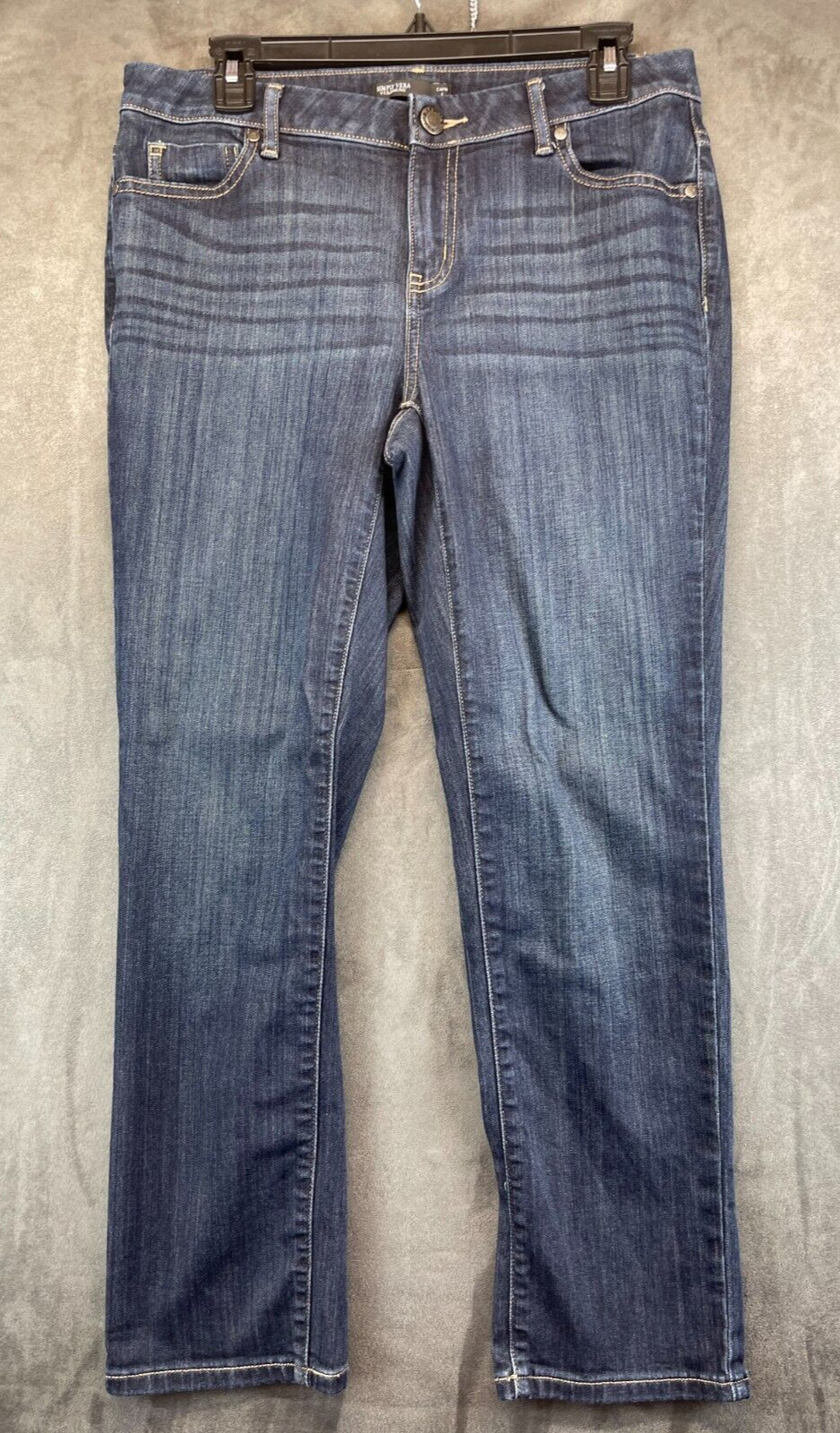 SIMPLY VERA VERA WANG Jeans Women's 6 Capri Midrise Blue Denim Cropped (842)