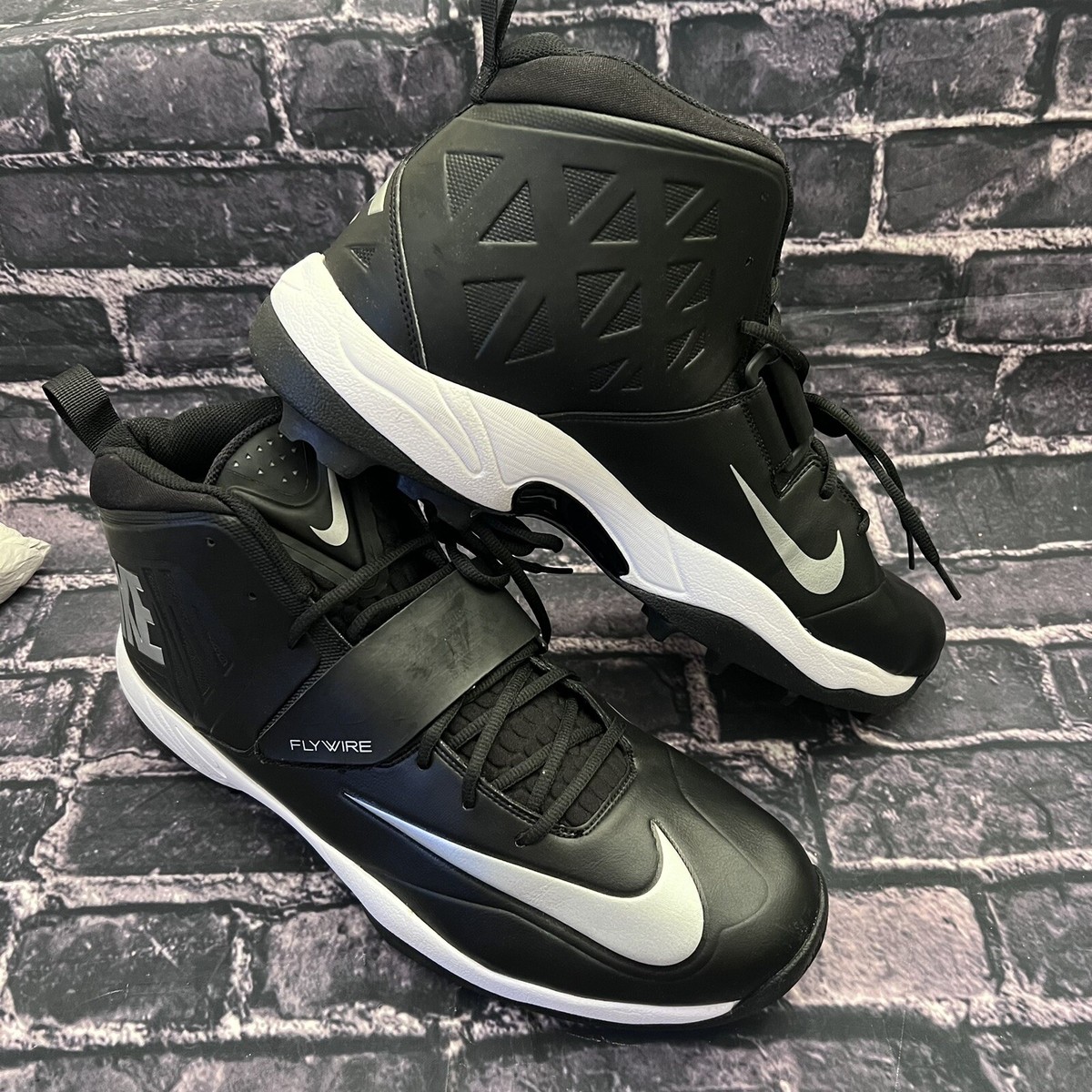 Nike Flywire Zoom Code Elite Mens 17 Black Silver Football  display picture 1