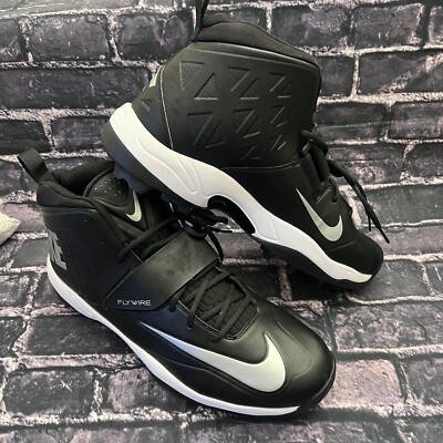 Nike Flywire Zoom Code Elite Mens 17 Black Silver Football Cleats 603350-002 NEW