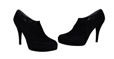 STUART WEITZMAN Black Suede Platform Ankle Bootie Sz 7