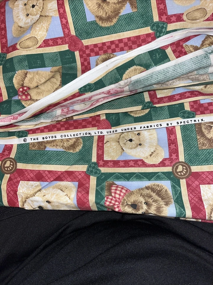 Vintage Boyds Bear Collection by Spectrix Cotton Fabric by Spectrix 44" x 72" - Image 2 of 2
