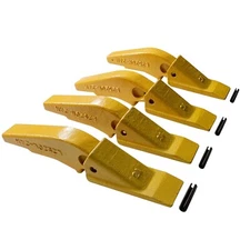 Weld-on Flush Mount L2520N-2AH Bucket Shanks, 2A Bucket Teeth with Pins - 4 Set