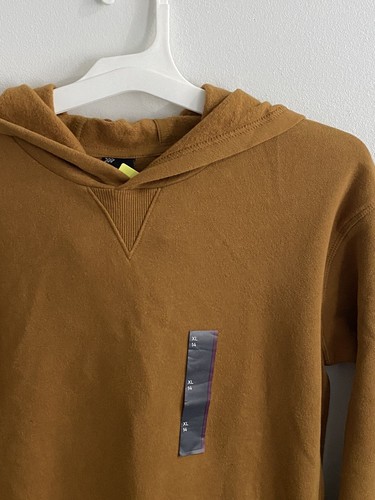 All In Motion - Hoodie Boys XL (14) Fleece Sweatshirt Thumbholes Pocket Brown - Picture 2 of 4