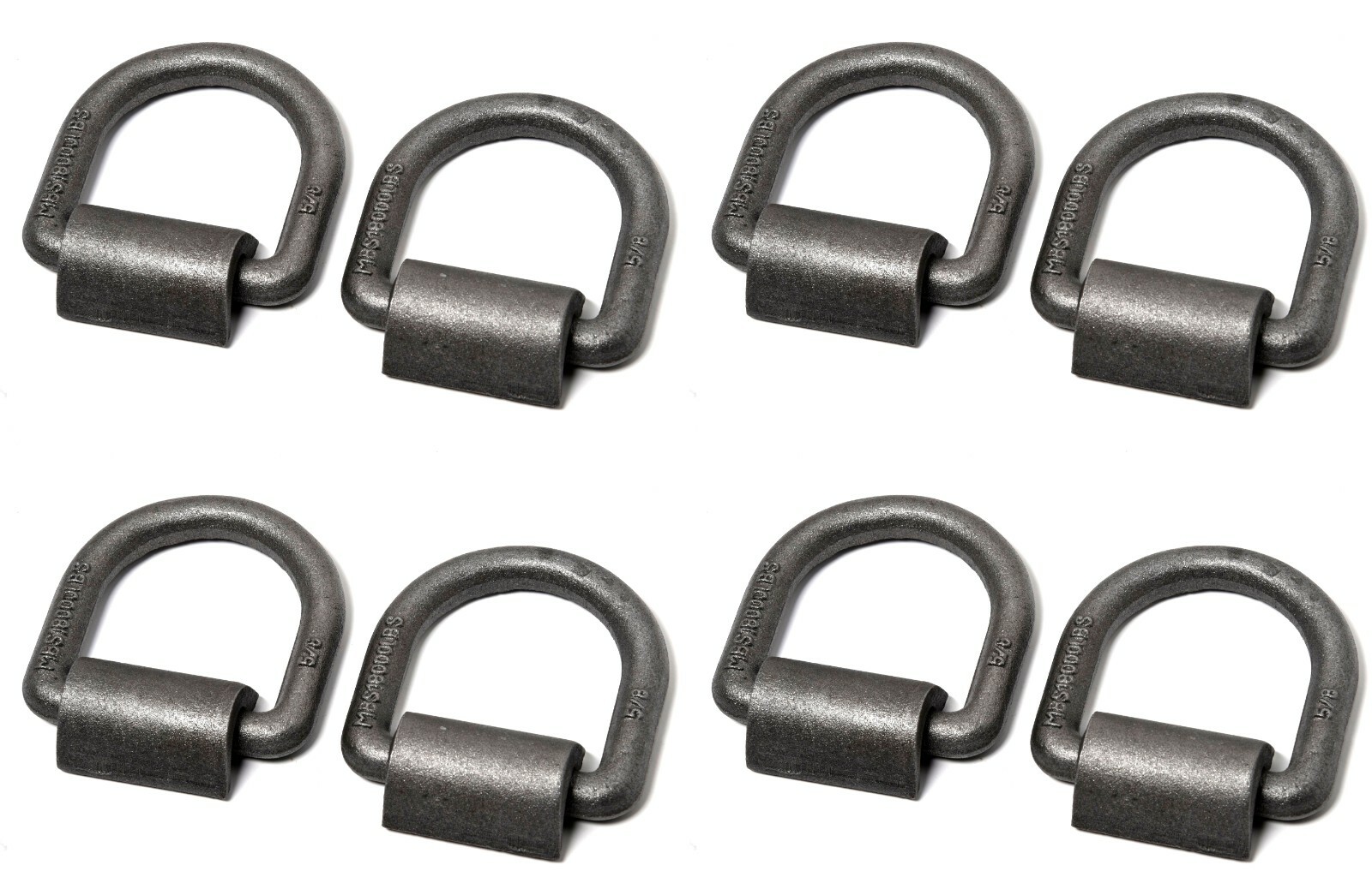 1/2 Inch Forged Steel Cargo Ring 8 Pack Of 1/2" Forged Steel D-Ring Tie Down Rings - Weld-On For Flatbed Trailers & Truck Beds 3/8 D Ring - Foto 10