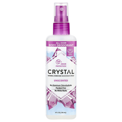 Mineral-Enriched Deodorant Spray, Unscented, 4 fl oz (118 ml)