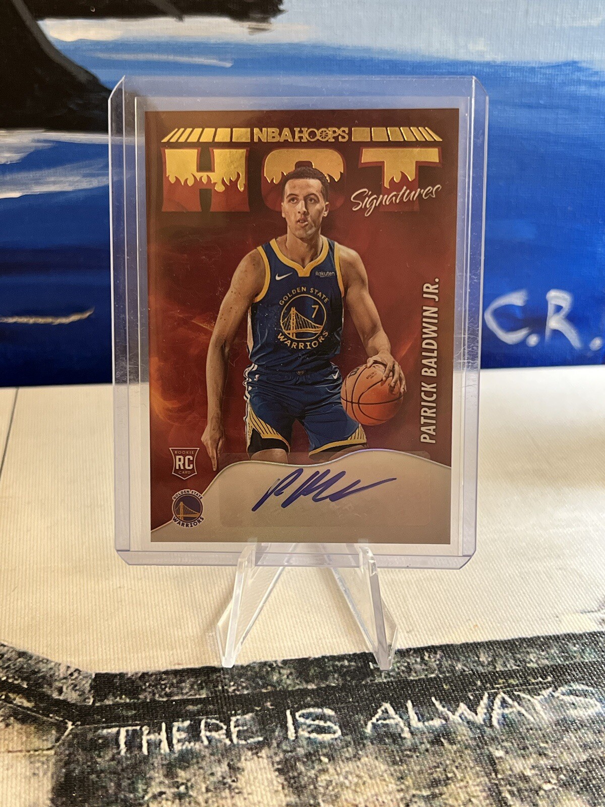 2022-23 Panini NBA Hoops - Hot Signatures Rookies Green #HSR-PBW Patrick Baldwin