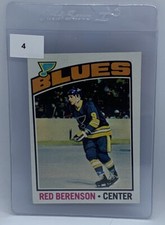 1976-77 Topps Hockey Red Berenson Blues #236 Pack Fresh