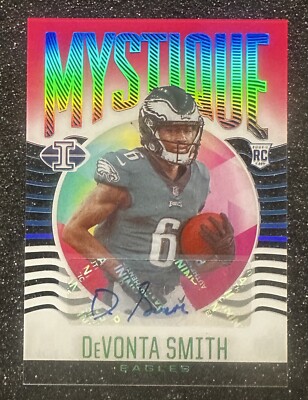 Devonta Smith 2021 Panini Illusions Mystique Red RC Auto SP # 12/30 Eagles
