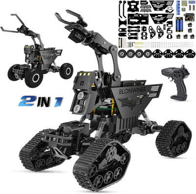 Robot Car Kit, 2 in 1 Smart Robotics Arm Building Toy for Raspberry Pi Python Co