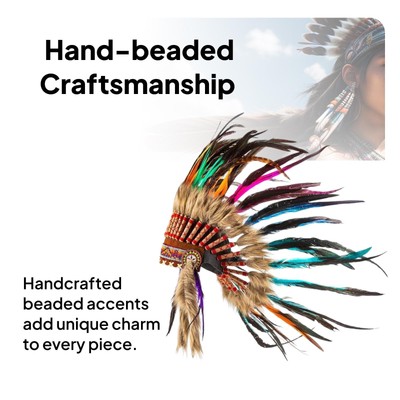 Feder Kopfschmuck Halloween Erwachsene Kopfschmuck Indianer Indianer Kopfschmuck
