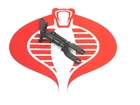 GI Joe Vehicle Night Raven Rear Landing Gear 1986 Original Part