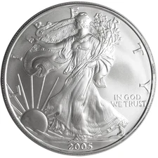 2005 $1 American Silver Eagle 1 oz Brilliant Uncirculated