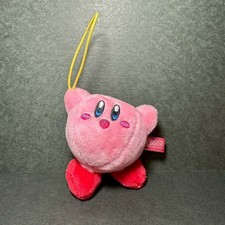 E1719 Kirby of the Stars Crane Game Plush Strap Keychain 3" Nintendo Japan F6