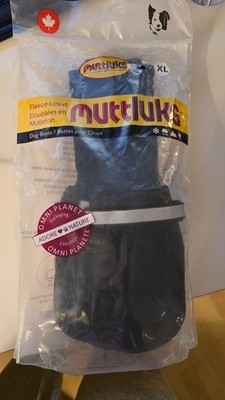 Muttluks Fleece Lined Dog Boots Winter  Black XL NEW  