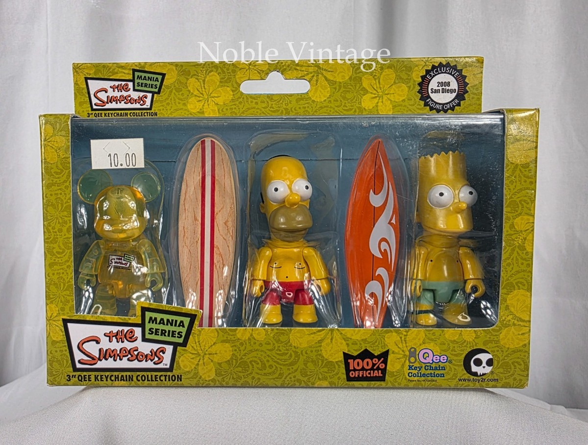 THE SIMPSONS MANIA Qee BART SIMPSONS FIGURE KEYCHAIN 2008 San