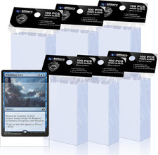 600 Pack Card Sleeves, Perfect Fit Inner Sleeves Ideal for Double-Sleeving, Trad
