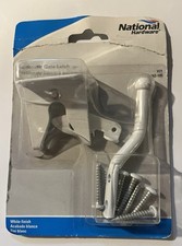 National Hardware N262-105 V21 Automatic Gate Latch - White