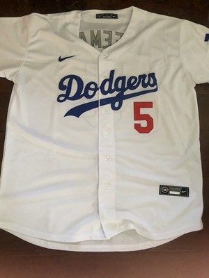 Youth Freddie Freeman White Dodgers Jersey Size Small