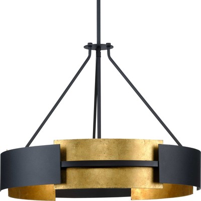 Progress Lighting P500330 Lowery 5 Light 26''W Ring Chandelier - Black