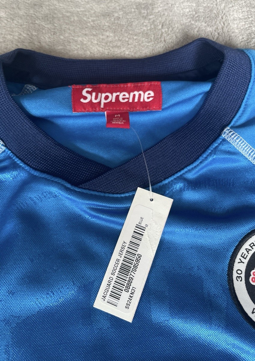 Supreme Jacquard Soccer Jersey Blue And Soccer Shorts Blue Medium