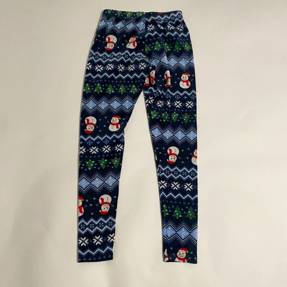 Leggings femininas No Boundaries M 7-9 lã Natal boneco de neve estampa de férias - Imagem 2 de 3