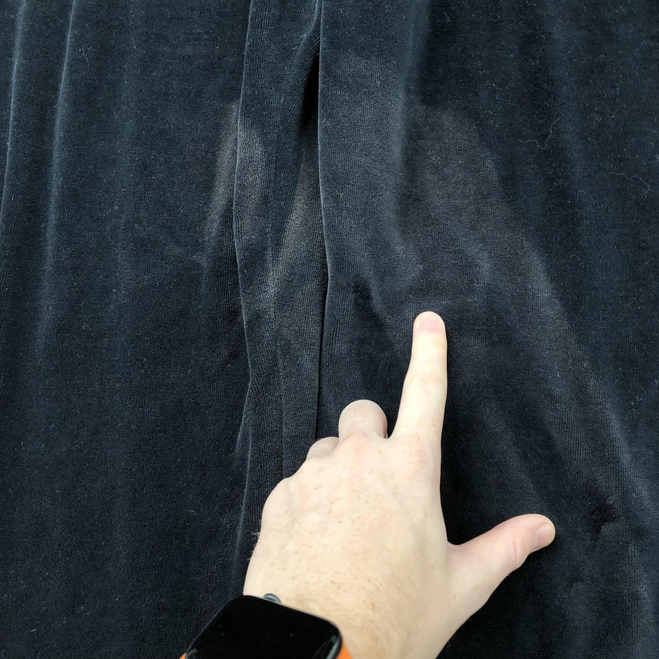 Reebok Sweatpants Mens 3XL Black Velour Athletic Track Vintage Y2K - Image 4 of 4