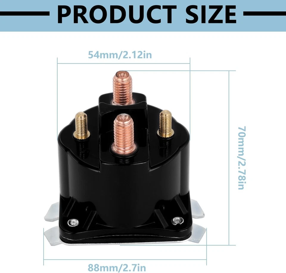 Solenoide de remolque de volteo 12V 4 terminales, repuesto para solenoide de servicio intermitente Foto 4 de 4