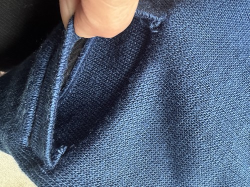 Cardigan boutonné bleu Fourmy by Cintas XS acrylique doux tricot pull école coréenne - Photo 8/8