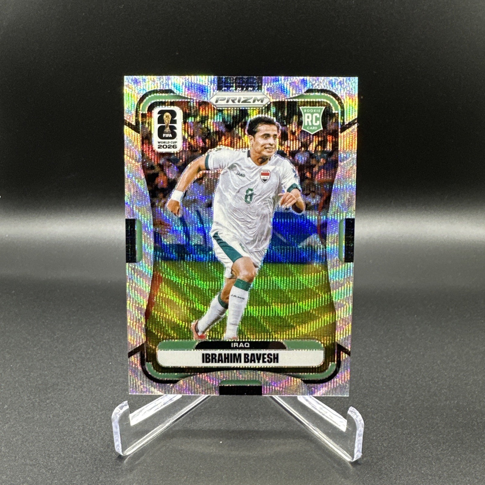 2026 Panini Prizm FIFA World Cup IBRAHIM BAYESH RC Rookie Silver Wave Prizm