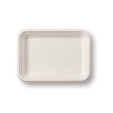 Compostable Biodegradable Bagasse Food Trays, size 8" x 6" x 1", Pack of 500.