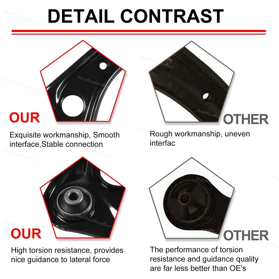 Pair Front Upper Control Arms Fit for 99-14 Chevy Silverado GMC Sierra 1500 - Изображение 4 из 4
