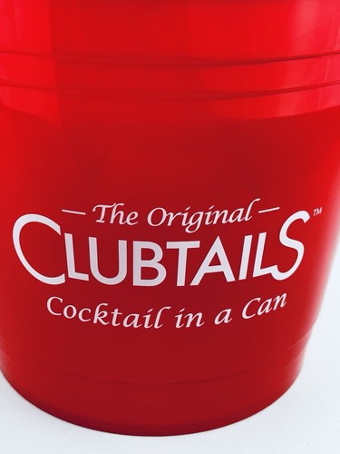 Clubtails Cocktail in der Dose rot klassisches Logo Werbung Eimer Werbeartikel - Bild 1 von 9