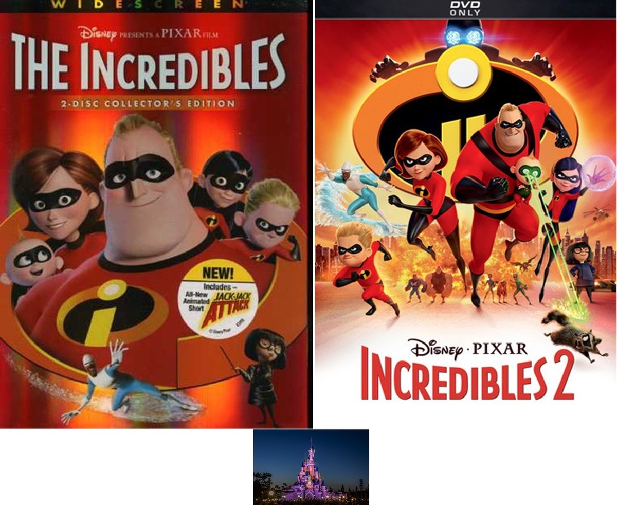 Disney Pixar The Incredibles 1 One & 2 Two DVD Set New | eBay