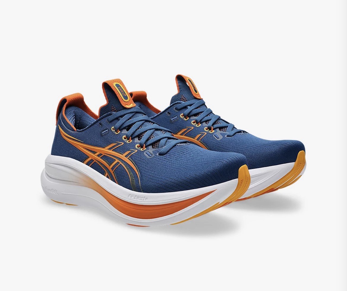 Size 11D - ASICS Gel Nimbus 28 Twilight blue/Anzu thumbnail 5